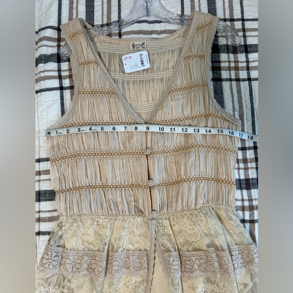 Intimately Free People Sweet Saloon sleeveless maxi bodysuit lace slip dress - Picture 5 of 10